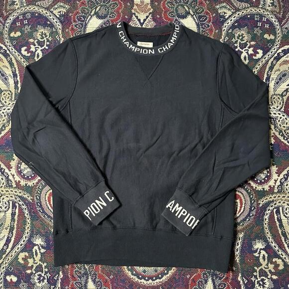 Todd Snyder X Champion Fleece Sweatshirt Crewneck Navy Blue Size Medium M - Picture 1 of 9